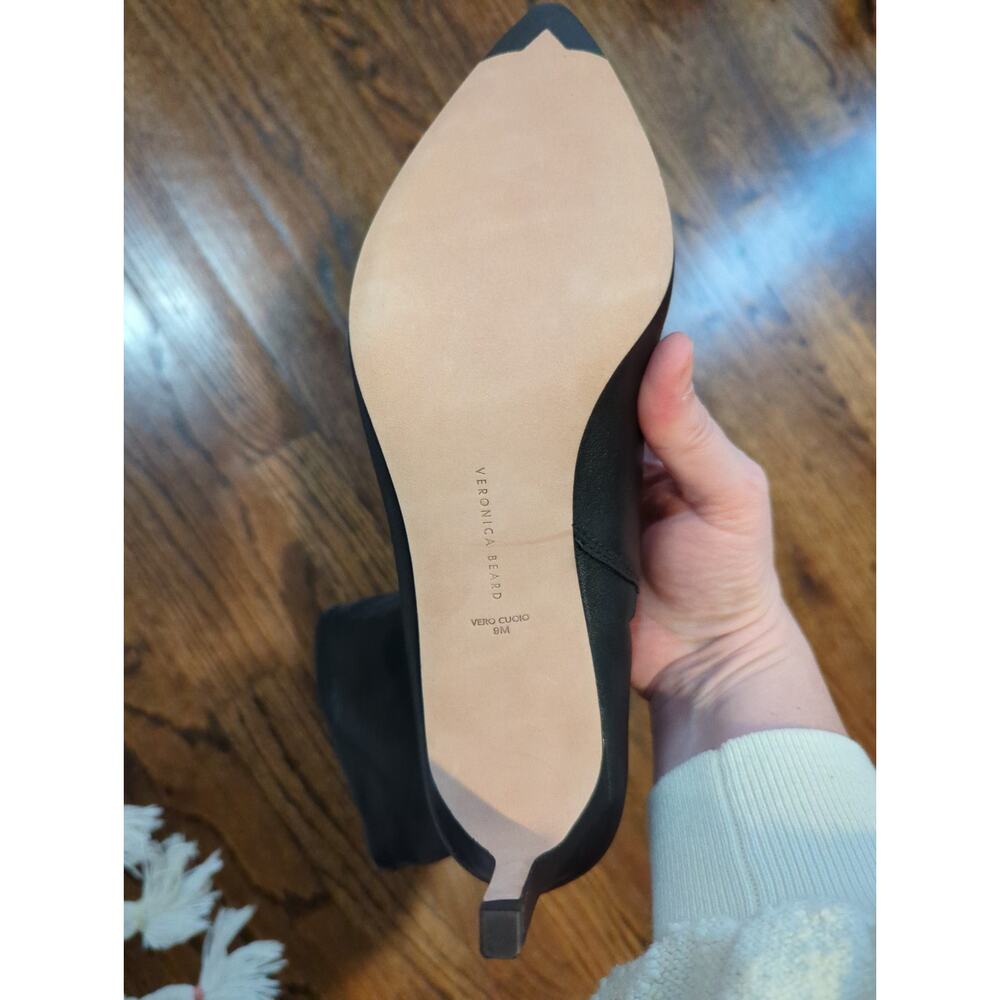 NWOB Veronica Beard Lexi Leather Ankle Boots - Picture 3 of 4